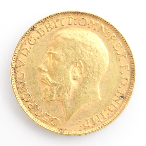 181 - A George V full sovereign, dated 1912, 8gms