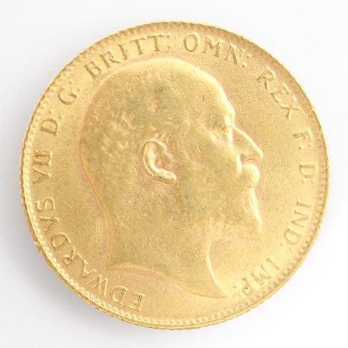 185 - An Edward VII full sovereign, dated 1906, 8gms