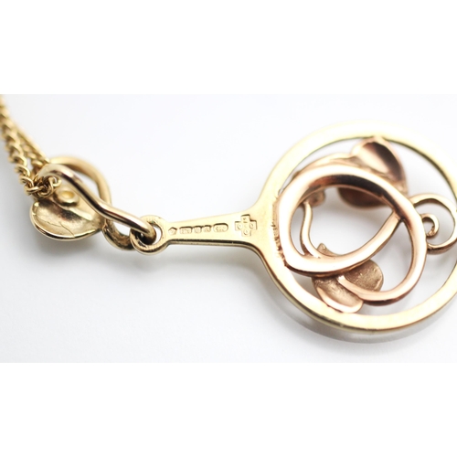 346 - A Clogau 9ct 'Tree of life' pendant, the stylised circular pendent with openwork designed centre dep... 