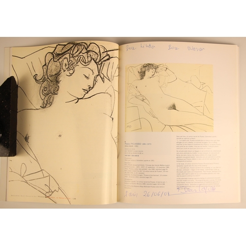 372 - PICASSO INTEREST: An exhibition catalogue for 'Picasso: Genevieve, Un Amour Secret', signed on page ... 