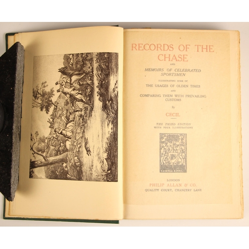 432A - HUNTING INTEREST: 'Cecil', RECORDS OF THE CHASE and HUNTING TOURS, with 'Scrutator', RECOLLECTIONS O... 