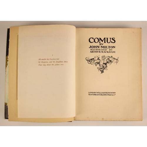 437 - Milton (John), COMUS, illustrated by Arthur Rackham, first edition, black and gilt illustrated DJ (a... 