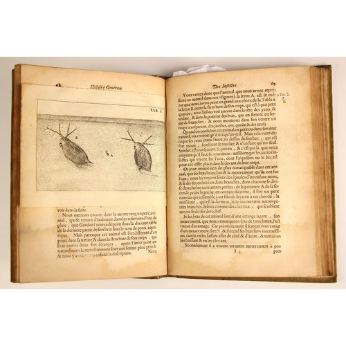 444 - Swammerdam (Jean), HISTOIRE GENERALE DES INSECTES, full vellum, laid paper, fold-out annotation shee... 