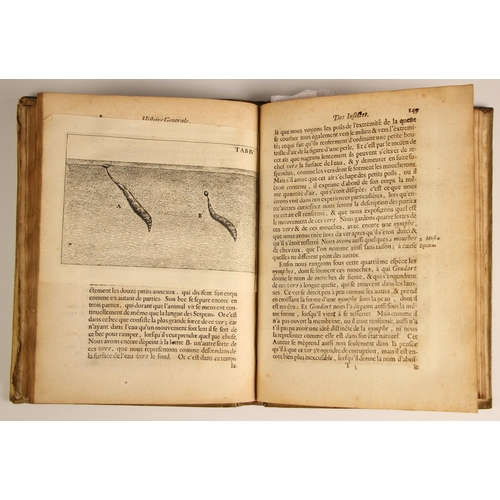 444 - Swammerdam (Jean), HISTOIRE GENERALE DES INSECTES, full vellum, laid paper, fold-out annotation shee... 