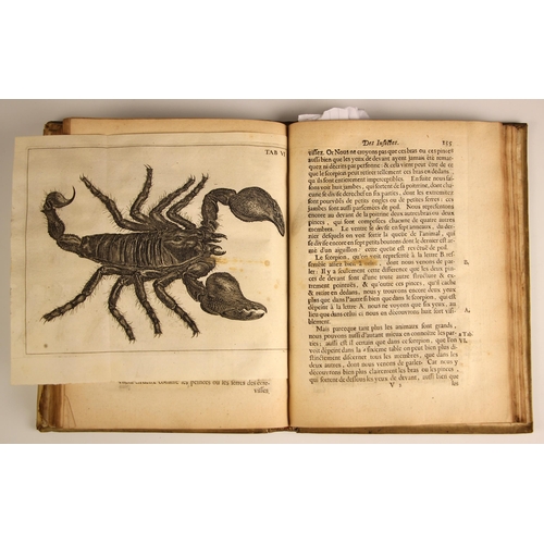 444 - Swammerdam (Jean), HISTOIRE GENERALE DES INSECTES, full vellum, laid paper, fold-out annotation shee... 