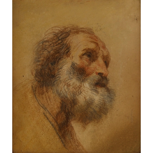 528 - Attributed to Benedetto Luti (Italian, 1666-1724), Head of an apostle, possibly a study for the work... 