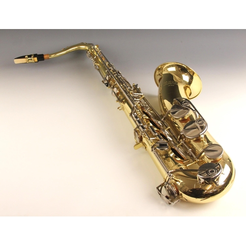 742 - A Yamaha YTS-25 tenor saxophone, serial number 005592, in fitted case, with associated stand