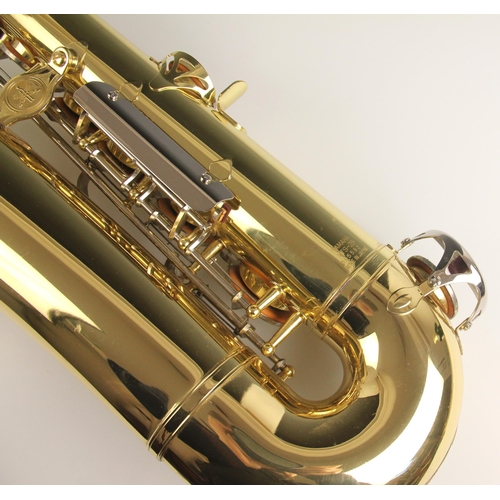 742 - A Yamaha YTS-25 tenor saxophone, serial number 005592, in fitted case, with associated stand