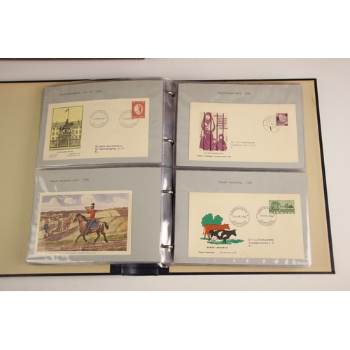 415 - An extensive Scandinavia stamp collection, comprising: Denmark - four albums of FDCs 1937-1991; thre... 