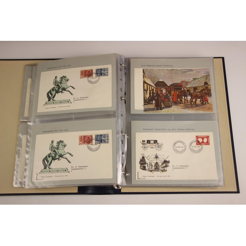 415 - An extensive Scandinavia stamp collection, comprising: Denmark - four albums of FDCs 1937-1991; thre... 