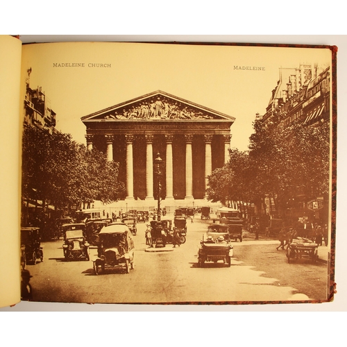 419 - A large format photograph album, late 19th/early 20th century, depicting topographical, historical, ... 