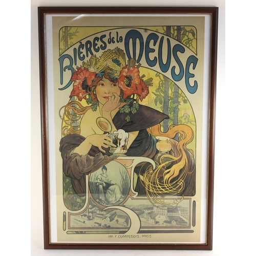 459 - After Alphonse Mucha (Czech, 1860-1939), four modern Art Nouveau prints on paper, comprising: 'Daydr... 