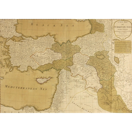 473 - After Jean Baptiste Bourguignon d'Anville (French, 1697-1782), 'A New Map Of Turkey in Asia by Monsr... 