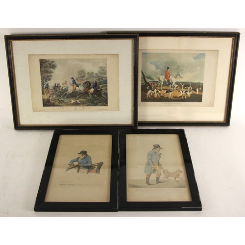 460 - After Henry Alken (British, 1785-1851),  
Five prints from the 'Hunting Incidents' series comprising... 