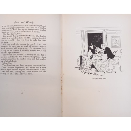 432 - Barrie (J.M.), PETER & WENDY, first thus, illustrated by Edmund Blampied, embossed illustrated green... 