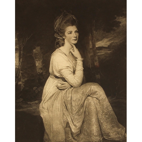 192 - Five 19th century prints after female society portraits, comprising: Elizabeth Stanley Countess Of D... 