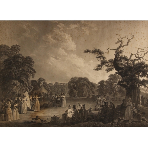 216 - After Robert Smirke RA (British, 1753-1845) and John Emes (British, 1762–1810),  
'A Meeting of the ... 