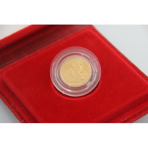 59 - A Elizabeth II proof half sovereign, dated 1980, 4gms, within fitted case with Royal mint document