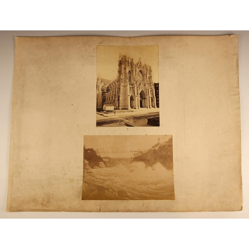 173 - A North American albumen print of large proportions, mid to late 19th century, depicting Niagara Fal... 