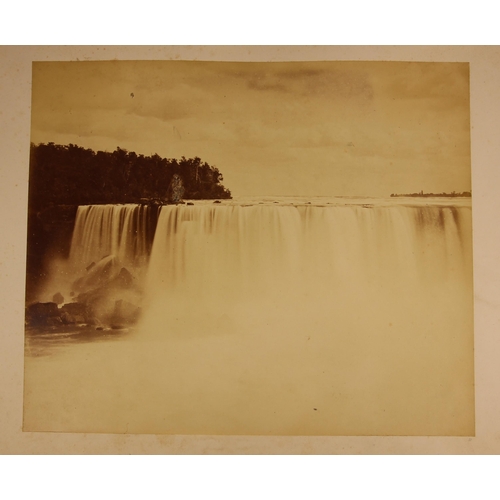 173 - A North American albumen print of large proportions, mid to late 19th century, depicting Niagara Fal... 