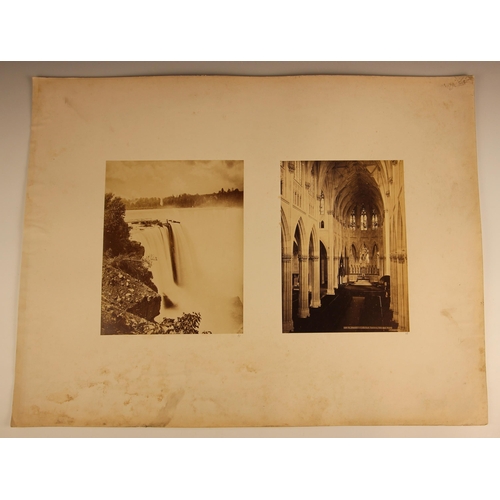 173 - A North American albumen print of large proportions, mid to late 19th century, depicting Niagara Fal... 