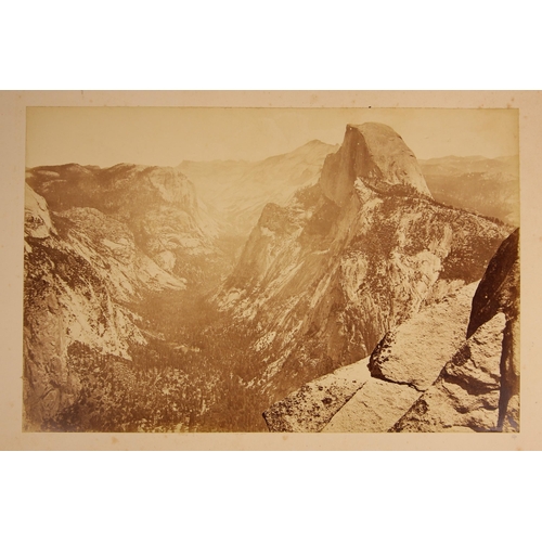 176 - George Fiske (American, 1835-1918), an albumen print of a high waterfall in the Yosemite Valley, tit... 