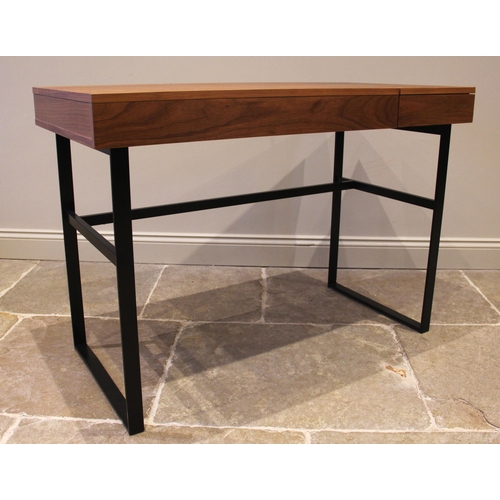 847 - A 'Says Who' Copenhagen desk, by Heals, the hinged cover upon 'Suspa Liftline' gas struts, opposed b... 