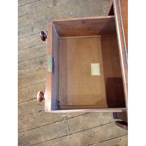 812 - A mid-19th century mahogany worktable, the top with two drop leaves over a single drawer moulded as ... 