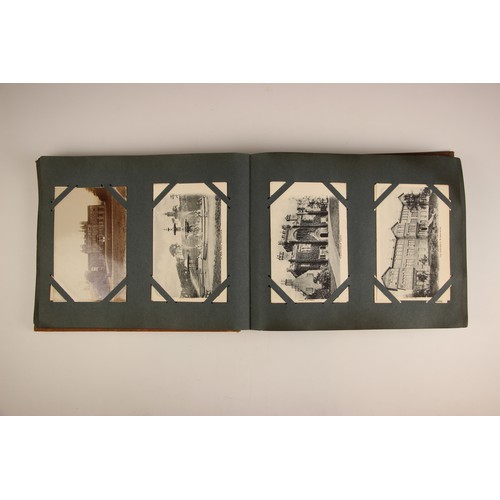 484 - A selection of five Victorian photograph and postcard albums, 19th century and later, comprising: a ... 