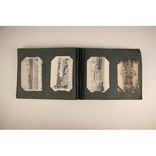 484 - A selection of five Victorian photograph and postcard albums, 19th century and later, comprising: a ... 