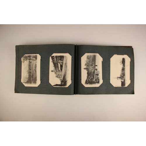 484 - A selection of five Victorian photograph and postcard albums, 19th century and later, comprising: a ... 