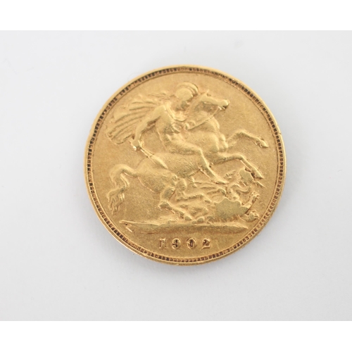 111 - An Edward VII half sovereign, dated 1902, 4gms