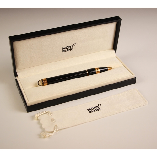 113 - A Mont Blanc ballpoint pen, marked to the top 'Mont Blanc' 14cm long, with box