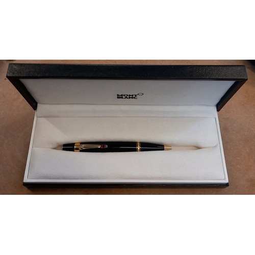 114 - A Mont Blanc 'Boheme Rouge' ballpoint pen, serial number CR1962689, in original presentation box wit... 