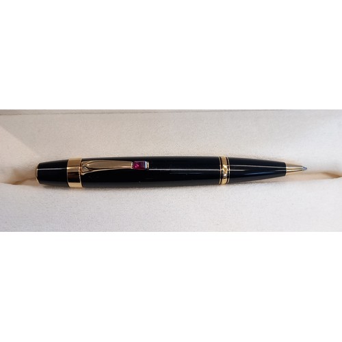 114 - A Mont Blanc 'Boheme Rouge' ballpoint pen, serial number CR1962689, in original presentation box wit... 