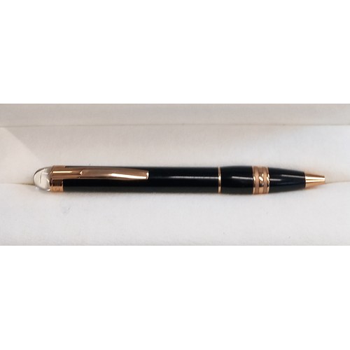 113 - A Mont Blanc ballpoint pen, marked to the top 'Mont Blanc' 14cm long, with box