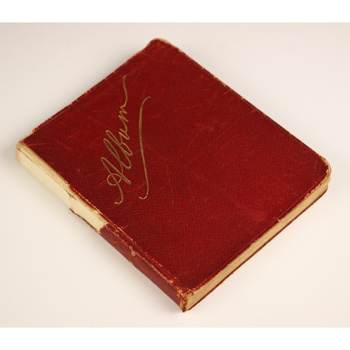 262 - An autograph book compiled by Ida Redfern (inscribed by him and dated 1909 to front free endpaper), ... 