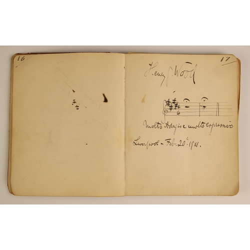 262 - An autograph book compiled by Ida Redfern (inscribed by him and dated 1909 to front free endpaper), ... 