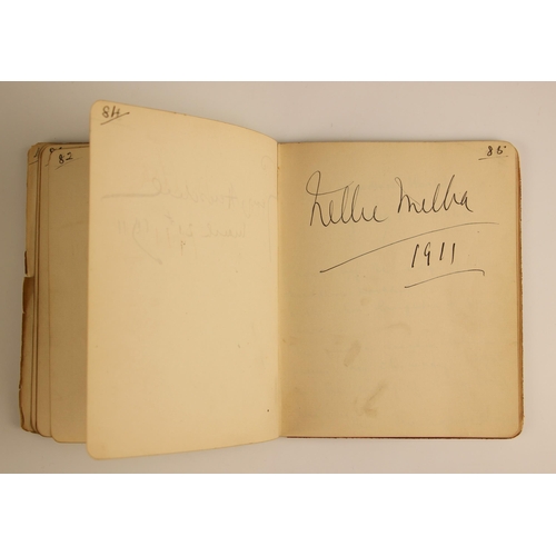 262 - An autograph book compiled by Ida Redfern (inscribed by him and dated 1909 to front free endpaper), ... 