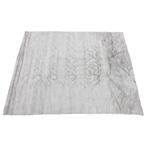 730 - An Oka Skye linen rug, in mottled grey, 40% linen, 40% viscose, 20% cotton, 244cm x 305cm