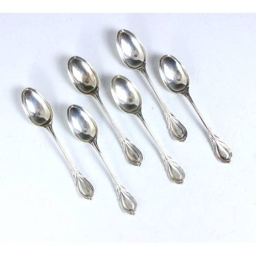 75 - A set of six George V silver Lily pattern teaspoons, Atkin Brothers, Sheffield 1922, of typical form... 