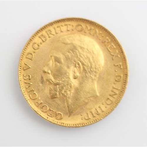 113 - A George V full sovereign, dated 1911, 8gms