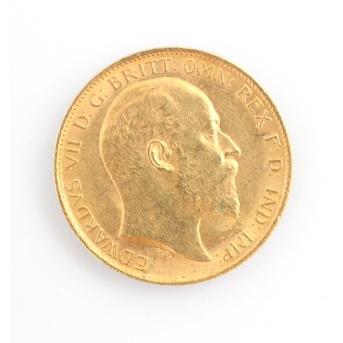 117 - An Edward VII half sovereign, dated 1902, 4gms