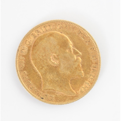 118 - An Edward VII half sovereign, dated 1908, 4gms