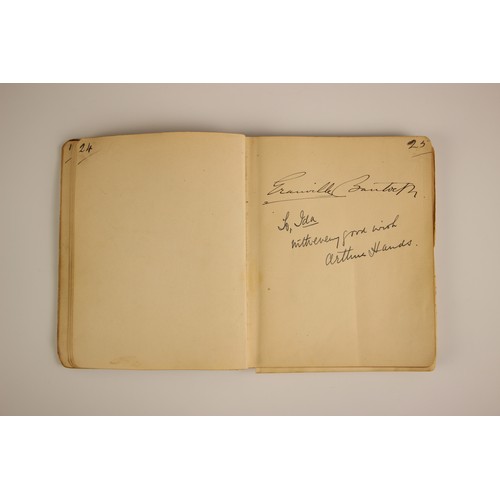 262 - An autograph book compiled by Ida Redfern (inscribed by him and dated 1909 to front free endpaper), ... 