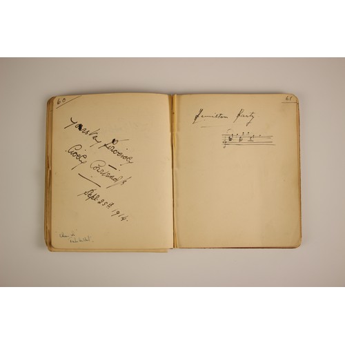 262 - An autograph book compiled by Ida Redfern (inscribed by him and dated 1909 to front free endpaper), ... 