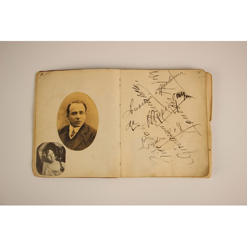 262 - An autograph book compiled by Ida Redfern (inscribed by him and dated 1909 to front free endpaper), ... 