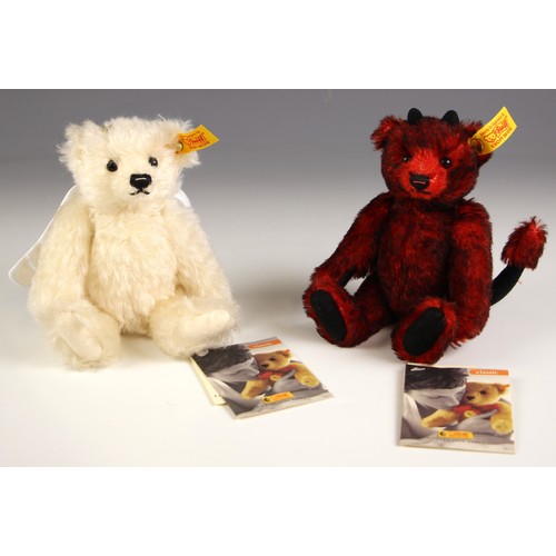 A Steiff 028595 'Little Devil' teddy bear, swing tags attached