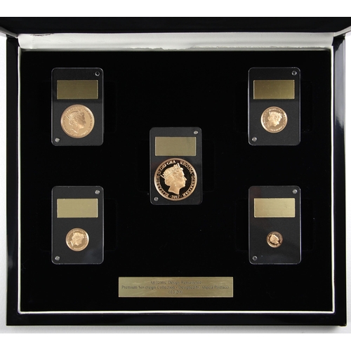 113 - Elizabeth II (1952-2022), Premium Sovereign Collection,  2017, Proof, Gibraltar, no.13/200, comprisi... 