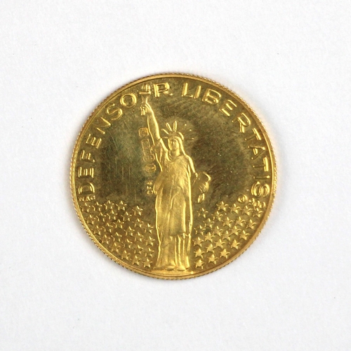 18 - United States, John F Kennedy 1917-1963, gold token, 1963, 'U.S. PRESADENT', rev. 'DEFENSOR LIBERTAT... 